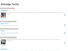 Tablet Screenshot of alldredgefamily.blogspot.com