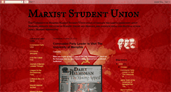 Desktop Screenshot of marxiststudentunion.blogspot.com