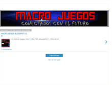 Tablet Screenshot of macrojuegos.blogspot.com