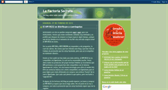Desktop Screenshot of lafactoriasecreta.blogspot.com