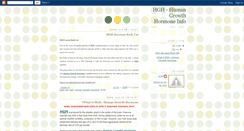 Desktop Screenshot of humangrowthhormoneinfo.blogspot.com
