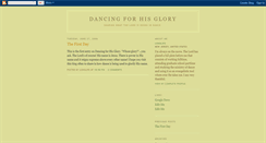 Desktop Screenshot of dancingforhisglory.blogspot.com