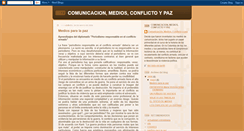 Desktop Screenshot of comunicacionmediosconflcitoypaz.blogspot.com