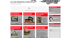 Desktop Screenshot of pasarprodukindonesia.blogspot.com