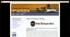 Desktop Screenshot of onthelbalikpapanmania.blogspot.com