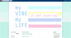 Desktop Screenshot of myvibemylife.blogspot.com