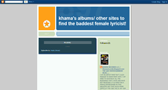 Desktop Screenshot of khamarecords1.blogspot.com