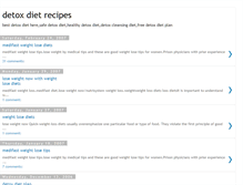 Tablet Screenshot of detoxdiet1.blogspot.com