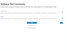 Tablet Screenshot of myspace-hot-comments.blogspot.com