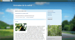 Desktop Screenshot of laselvaysusanimales.blogspot.com