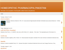 Tablet Screenshot of homeopathicpharmacopia.blogspot.com