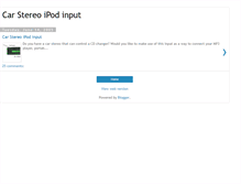 Tablet Screenshot of carstereoipod.blogspot.com