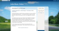 Desktop Screenshot of indie-music-online.blogspot.com