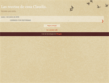 Tablet Screenshot of lasrecetasdecasaclaudia.blogspot.com