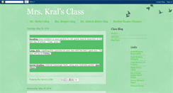 Desktop Screenshot of mrskralsclass.blogspot.com