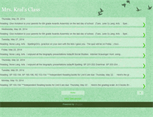 Tablet Screenshot of mrskralsclass.blogspot.com