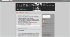 Desktop Screenshot of irishwriterscentre.blogspot.com