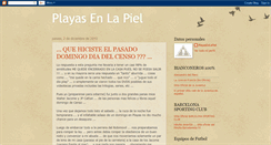 Desktop Screenshot of playasenlapiel.blogspot.com