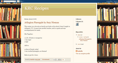 Desktop Screenshot of krcrecipes.blogspot.com