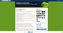 Desktop Screenshot of dudekulacommunity.blogspot.com