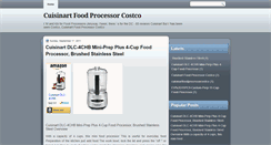 Desktop Screenshot of cuisinartfoodprocessorcostco.blogspot.com