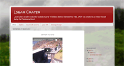 Desktop Screenshot of lonarcrater.blogspot.com