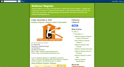 Desktop Screenshot of kohinoorbegonia.blogspot.com