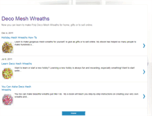 Tablet Screenshot of deco-mesh-wreaths.blogspot.com