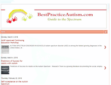 Tablet Screenshot of bestpracticeautism.blogspot.com