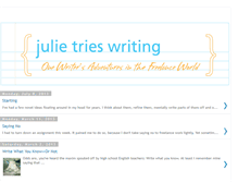 Tablet Screenshot of julietrieswriting.blogspot.com