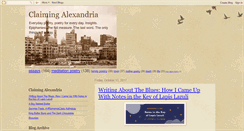 Desktop Screenshot of claimingalexandria.blogspot.com