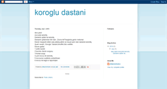 Desktop Screenshot of dildarneimatov-korogludastani.blogspot.com