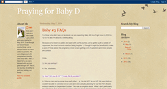 Desktop Screenshot of prayingforbabyd.blogspot.com