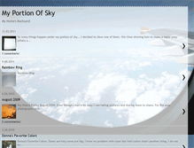 Tablet Screenshot of myportionofsky.blogspot.com