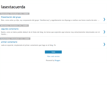 Tablet Screenshot of lasextacuerda.blogspot.com