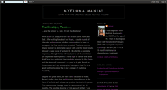 Desktop Screenshot of myelomamania.blogspot.com