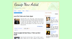 Desktop Screenshot of gossipnewartist.blogspot.com