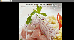 Desktop Screenshot of comidaperuanaensaltillo.blogspot.com