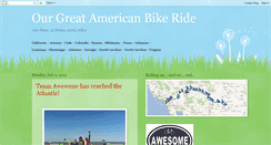 Desktop Screenshot of ourgreatamericanbikeride.blogspot.com