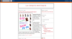 Desktop Screenshot of lachiqueboutique.blogspot.com