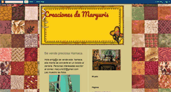 Desktop Screenshot of creacionesdemaryuris.blogspot.com