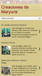 Mobile Screenshot of creacionesdemaryuris.blogspot.com
