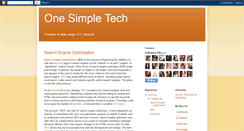 Desktop Screenshot of onesimpletechnology.blogspot.com