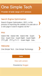 Mobile Screenshot of onesimpletechnology.blogspot.com