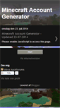 Mobile Screenshot of minecraftaccountkeygen.blogspot.com
