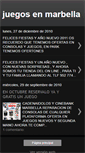 Mobile Screenshot of juegosenmarbella.blogspot.com