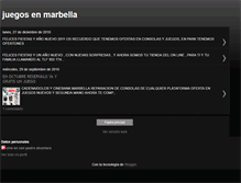 Tablet Screenshot of juegosenmarbella.blogspot.com