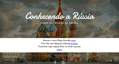 Desktop Screenshot of conhecendoarussia.blogspot.com