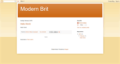 Desktop Screenshot of modernbrit.blogspot.com