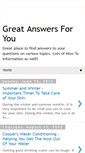Mobile Screenshot of greatanswersforyou.blogspot.com